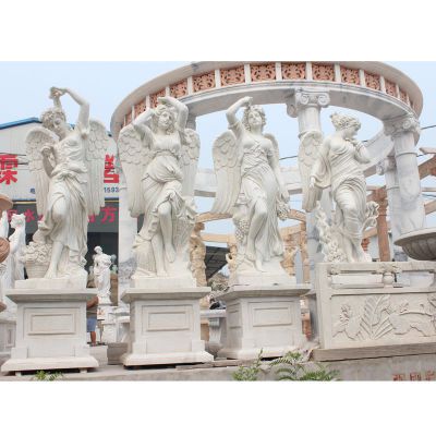 四季女神石雕，汉白玉四季女神雕塑