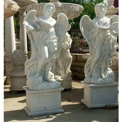 天使石雕，汉白玉人物石雕