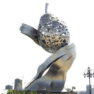 不锈钢抽象雕塑   广场景观雕塑 