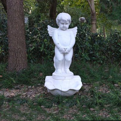 大理石小美女   石雕公园儿童雕塑