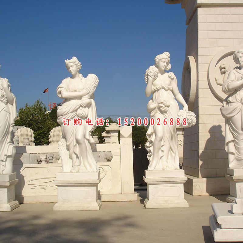大理石西方美女   石雕广场人物 (2)