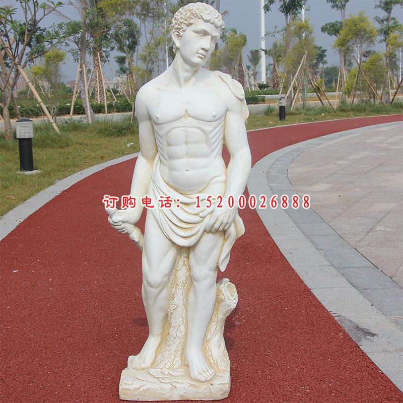 汉白玉西方男人雕塑别墅西方人物石雕