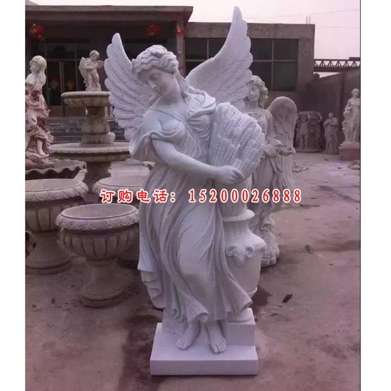 欧式美女石雕，美女天使石雕