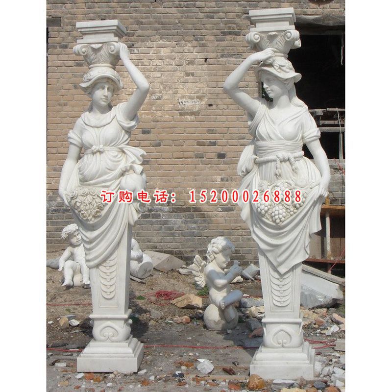 欧式石雕，西方人物石雕，汉白玉人物石雕