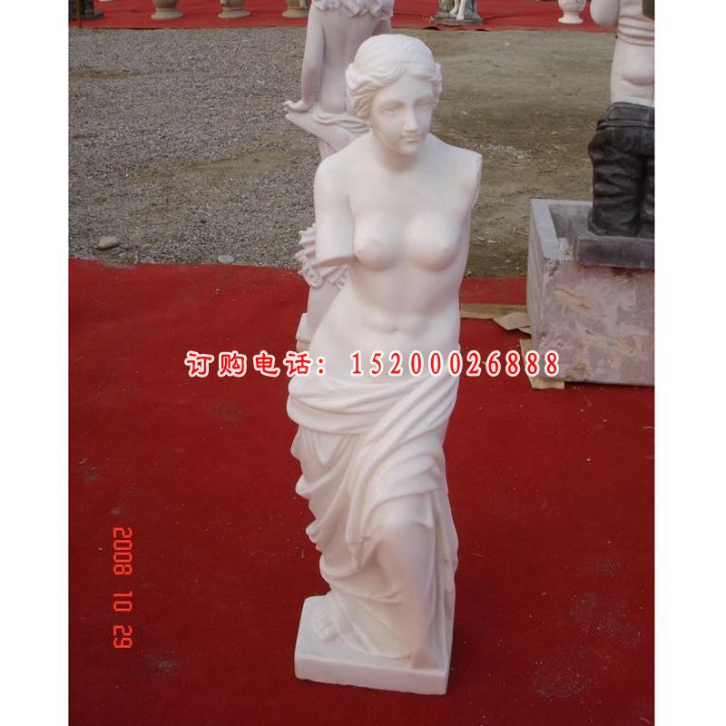 维纳斯石雕，汉白玉西方人物雕塑