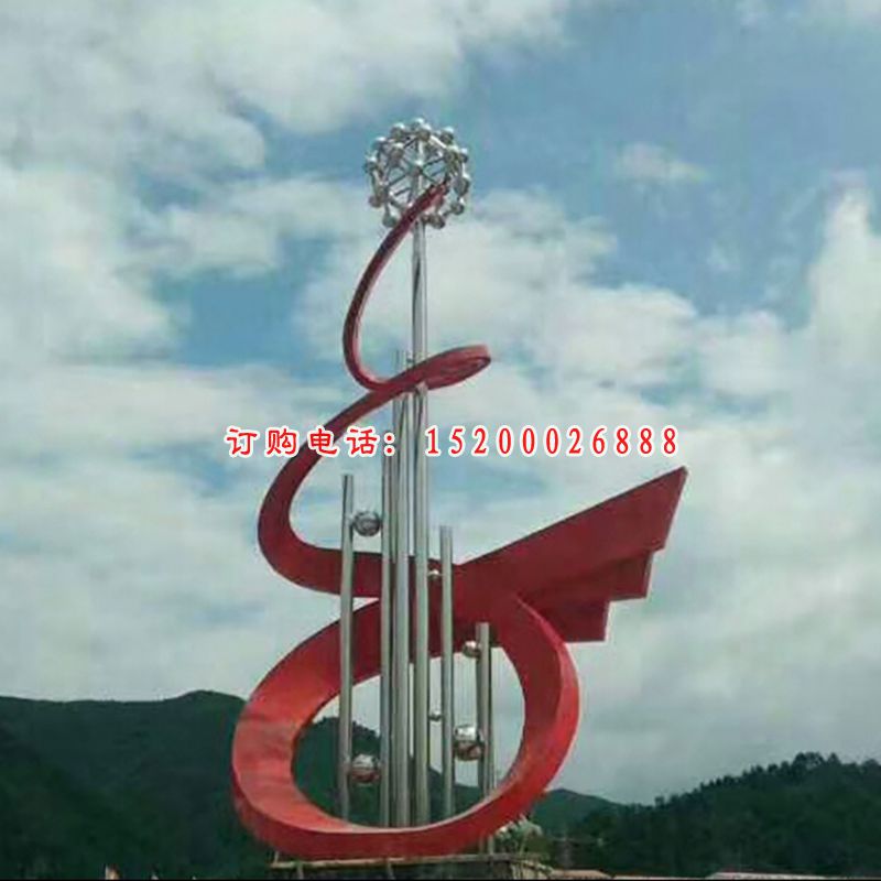 不锈钢花蕊抽象   广场景观雕塑