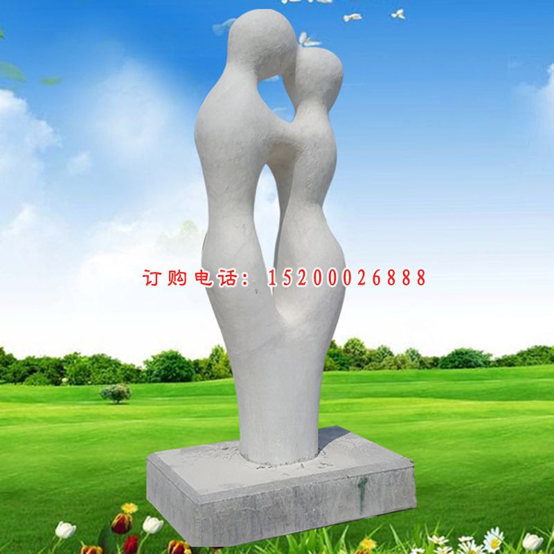少数民族情侣石雕  大理石人物雕塑  (1)