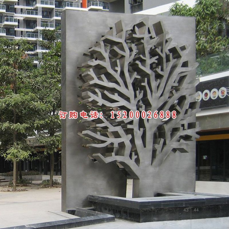 不锈钢镂空树，广场不锈钢雕塑