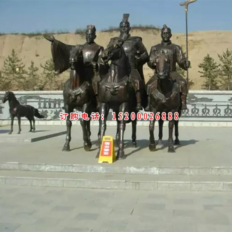 将军骑马铜雕，广场景观铜雕