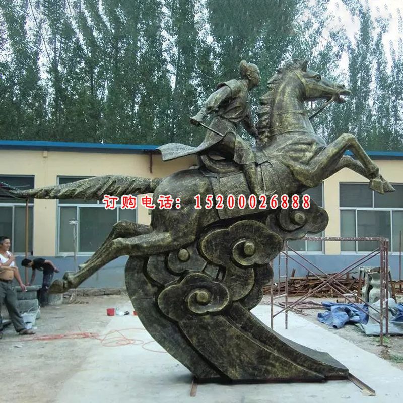 人物骑马铜雕，广场骑马铜雕 (1)