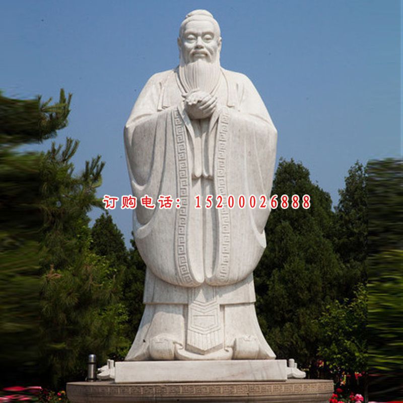 大理石万事表礼仪   石雕校园人物雕塑 (2)