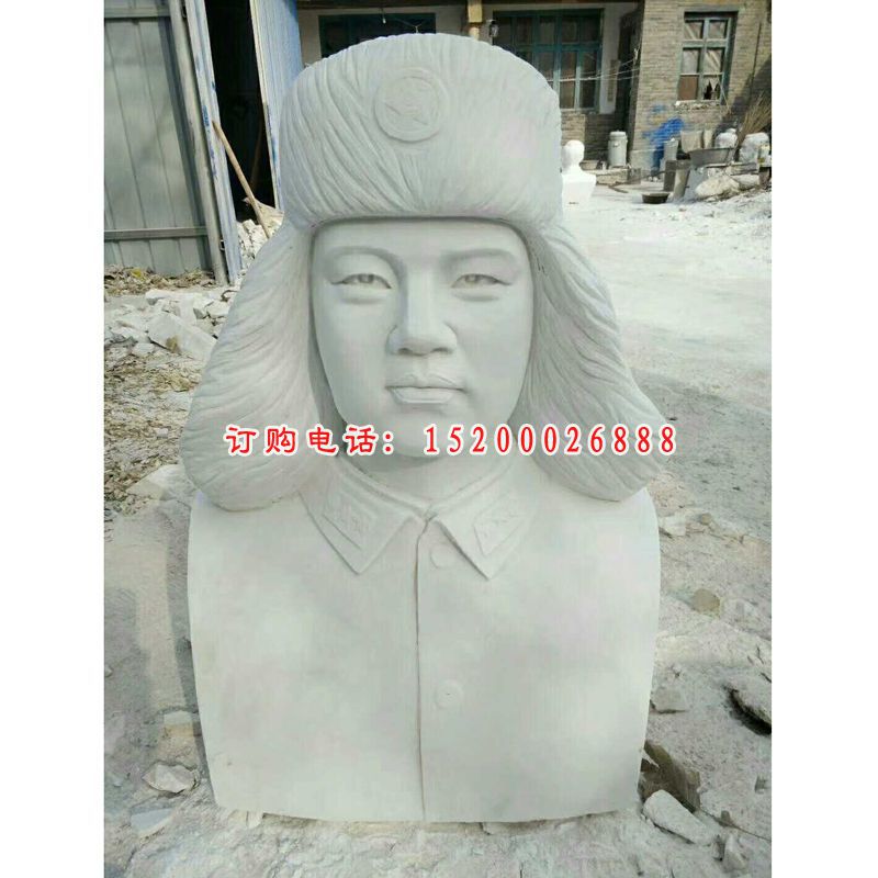 石雕解放军人  大理石广场纪念人物