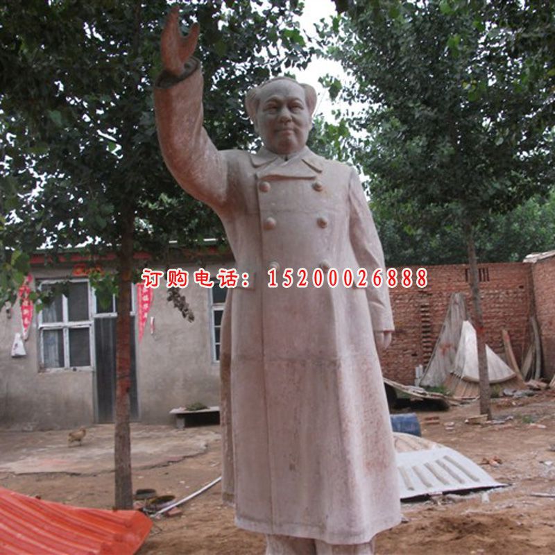 毛主席挥手石雕，伟人雕塑(2)