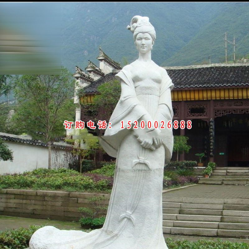 大理石杨玉环   石雕广场人物雕塑