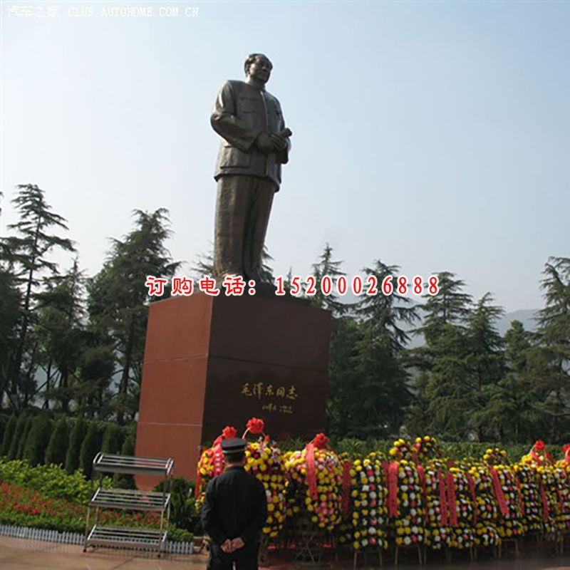 毛主席铜雕，园林景观雕塑