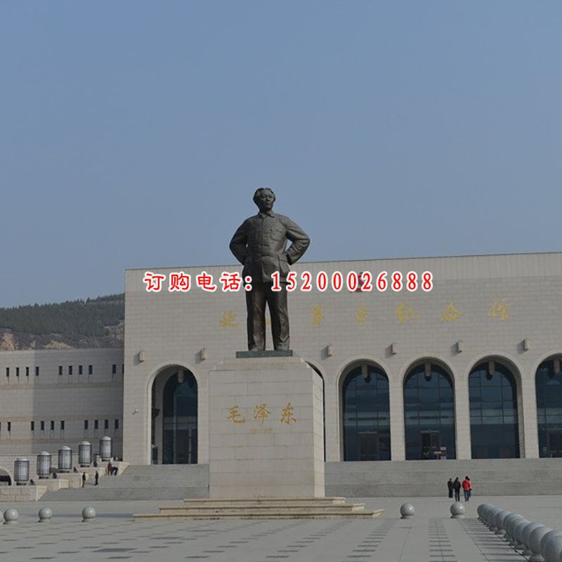 毛主席铜雕，青铜伟人雕塑 (1)