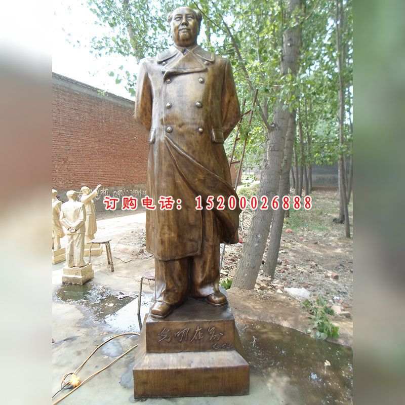 毛主席铜雕铸铜毛主席雕塑