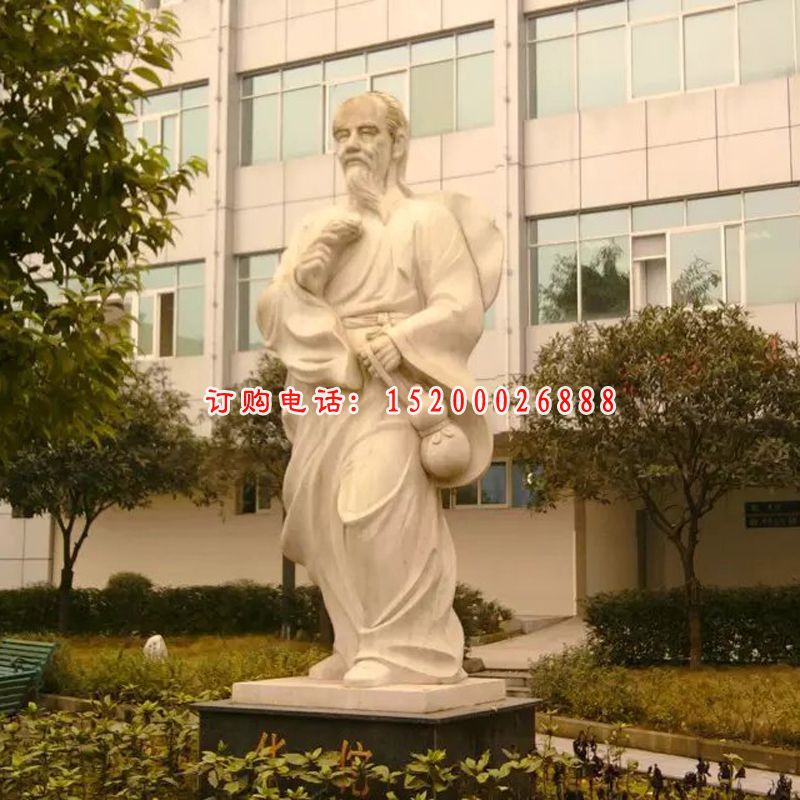 医圣张仲景石雕，医院名人石雕 (1)