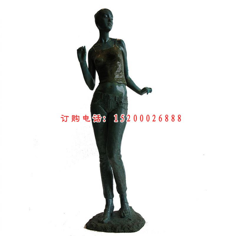 人物铜雕，公园人物雕塑