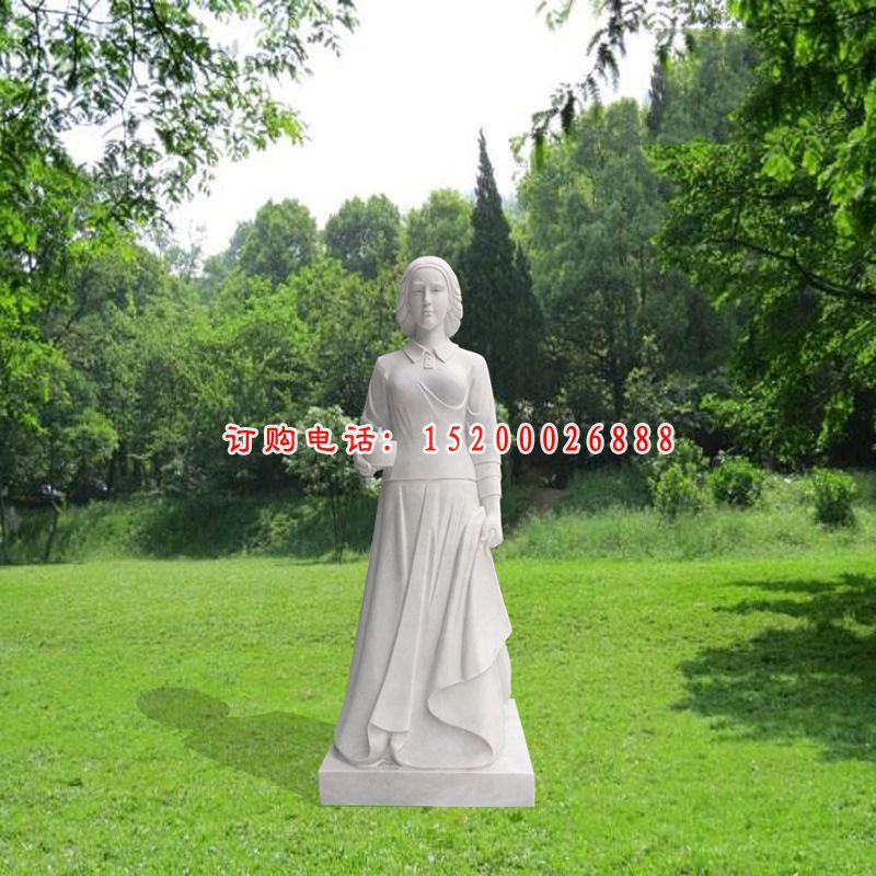 南丁格尔石雕，汉白玉医院名人石雕