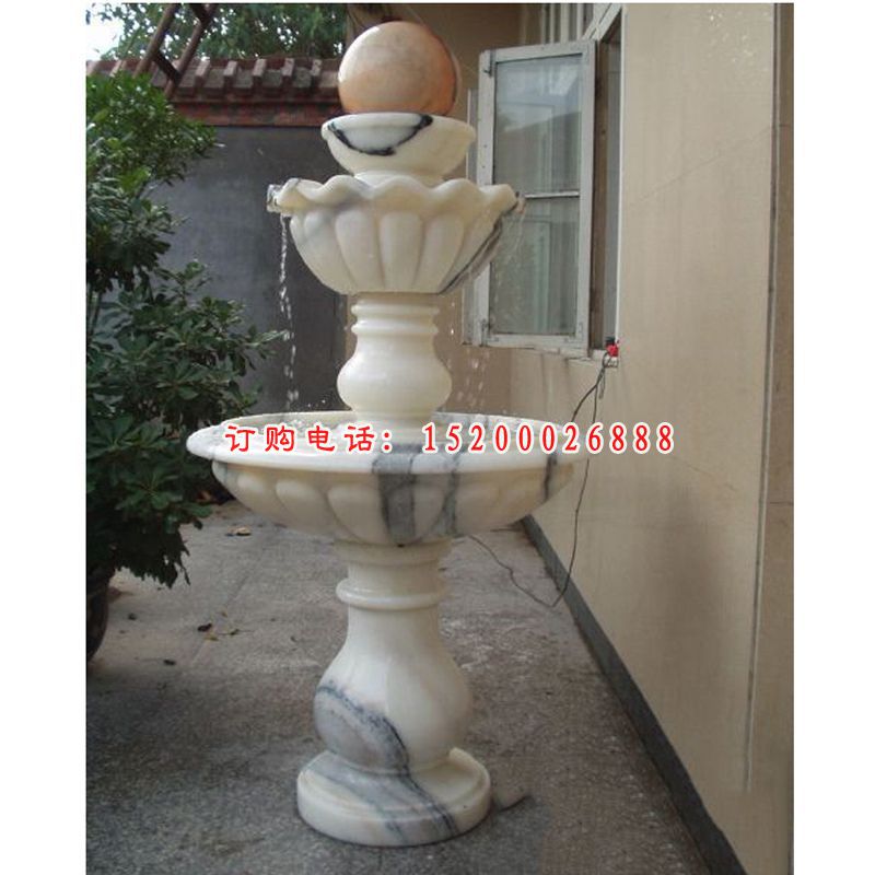 大理石风水球，景观石雕