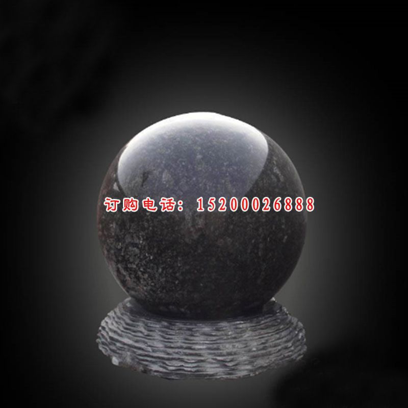 大理石风水球     石雕景观摆件