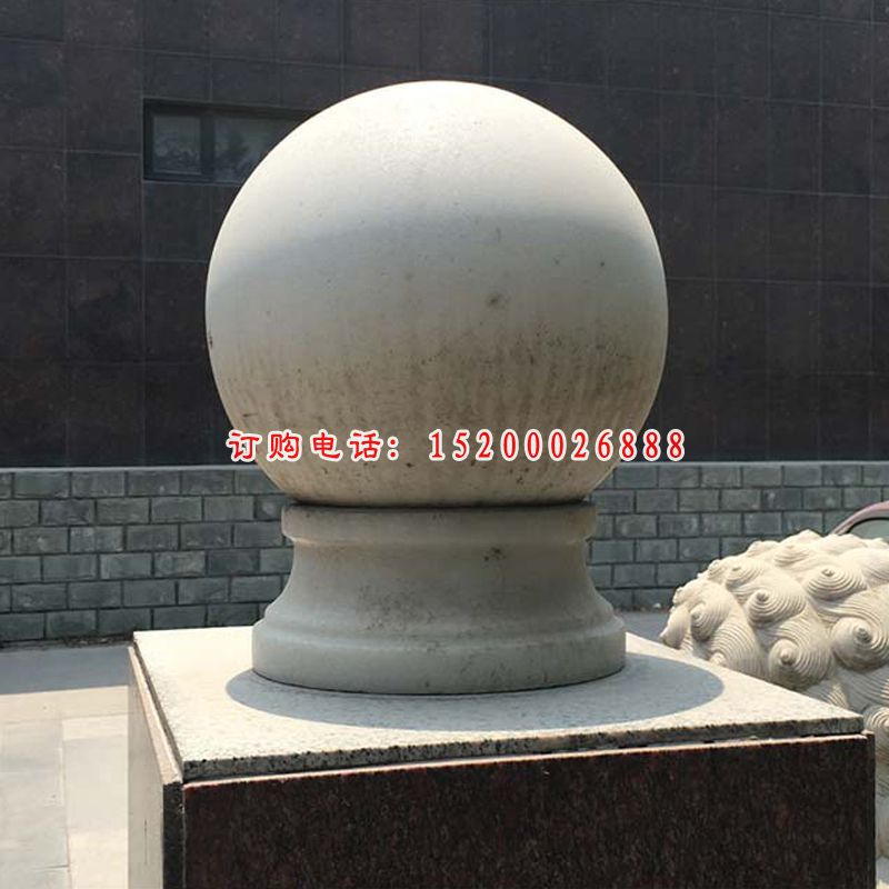 大理石风水球  石雕广场景观摆件