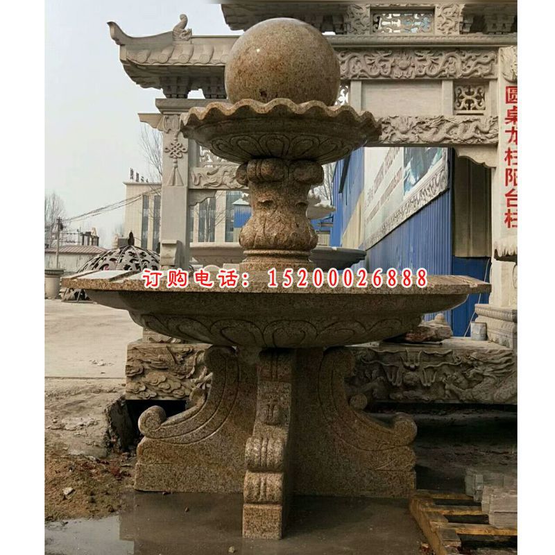 大理石双层风水球  石雕广场景观雕塑