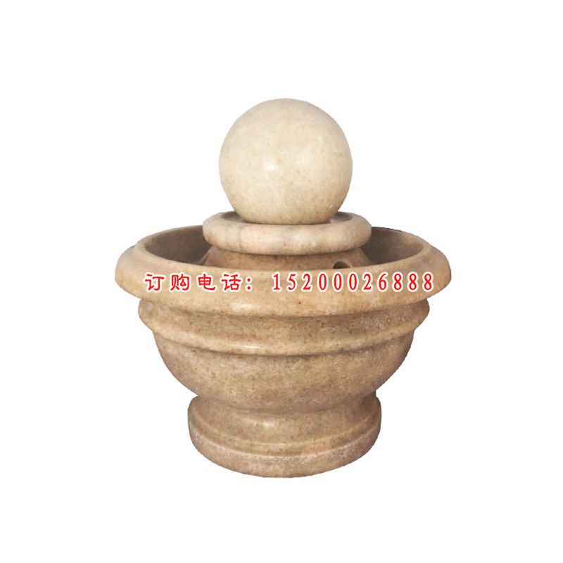 小型风水球雕塑，石雕风水球 (1)