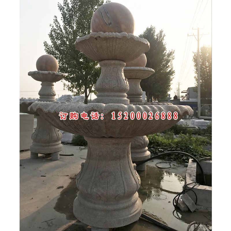 园林景观石雕，风水球喷泉