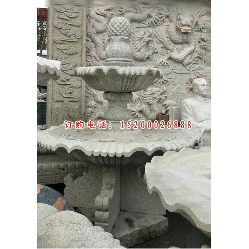 大理石双层风水球  石雕小区景观雕塑