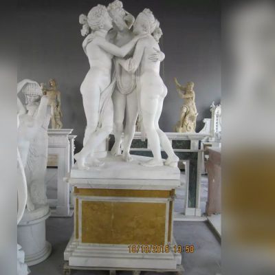 汉白玉西方人物石雕，西方美女石雕