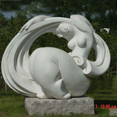 抽象美女石雕，公园抽象石雕