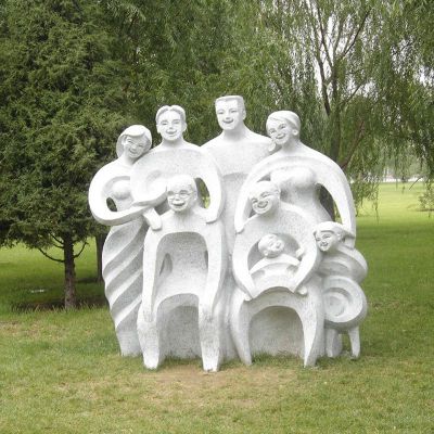 抽象人物石雕，公园景观石雕 