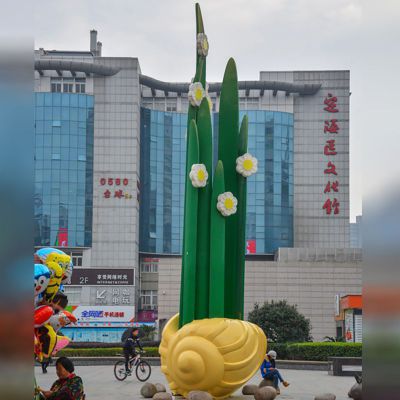 不锈钢紫荆花  广场景观雕塑