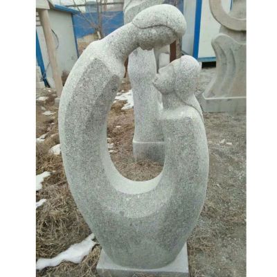 抽象人物石雕，公园景观雕塑
