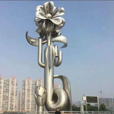 不锈钢紫荆花  广场景观雕塑