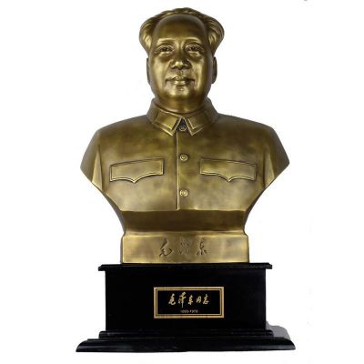 毛主席胸像铜雕，伟人铜雕 (2)