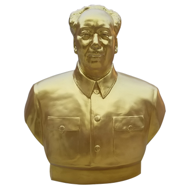 玻璃钢毛主席胸像，仿铜伟人雕塑 (3)
