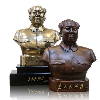毛主席胸像铜雕，名人铜雕