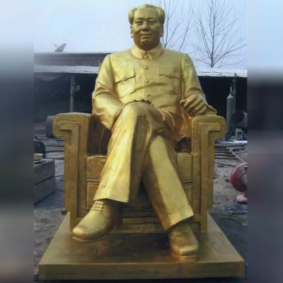 毛主席铜雕坐着毛主席铜雕