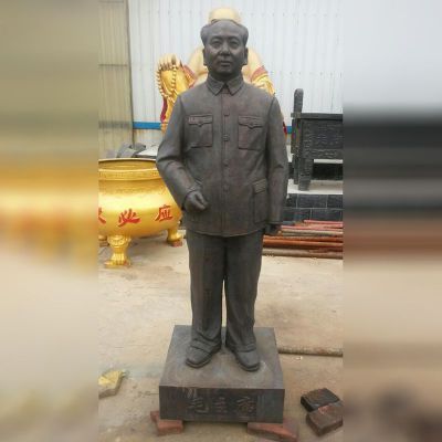 毛主席铜雕，校园伟人铜雕