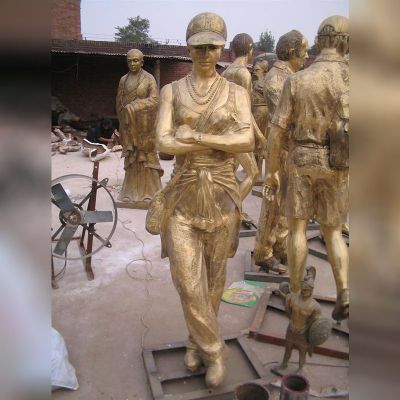 现代人物铜雕 广场人物雕塑