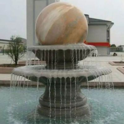 风水球石雕，风水球喷泉