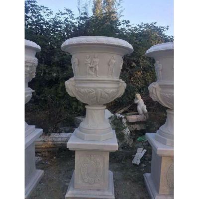 石雕花盆，欧式花盆雕塑