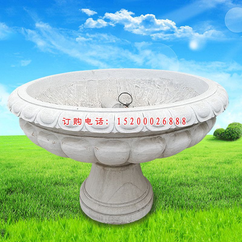 石雕花盆2