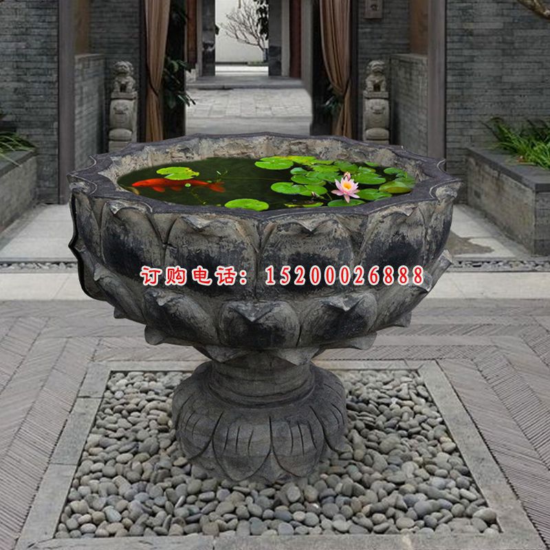 庭院景观石雕，石雕花盆