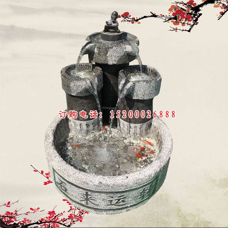 庭院景观石雕，时来运转雕塑