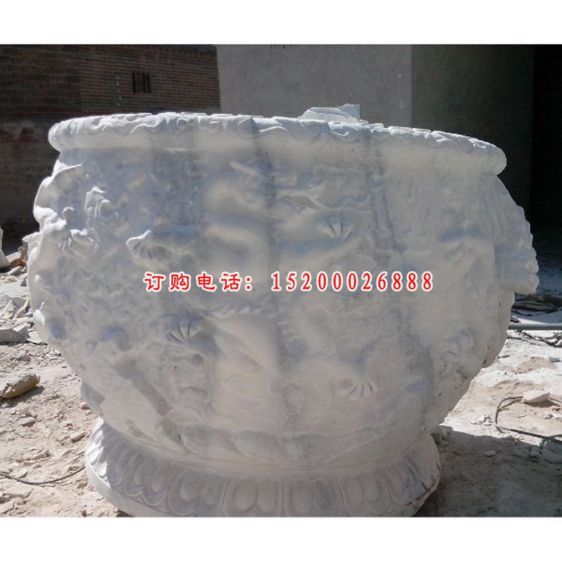 石水盆，双龙戏珠石水盆 (1)