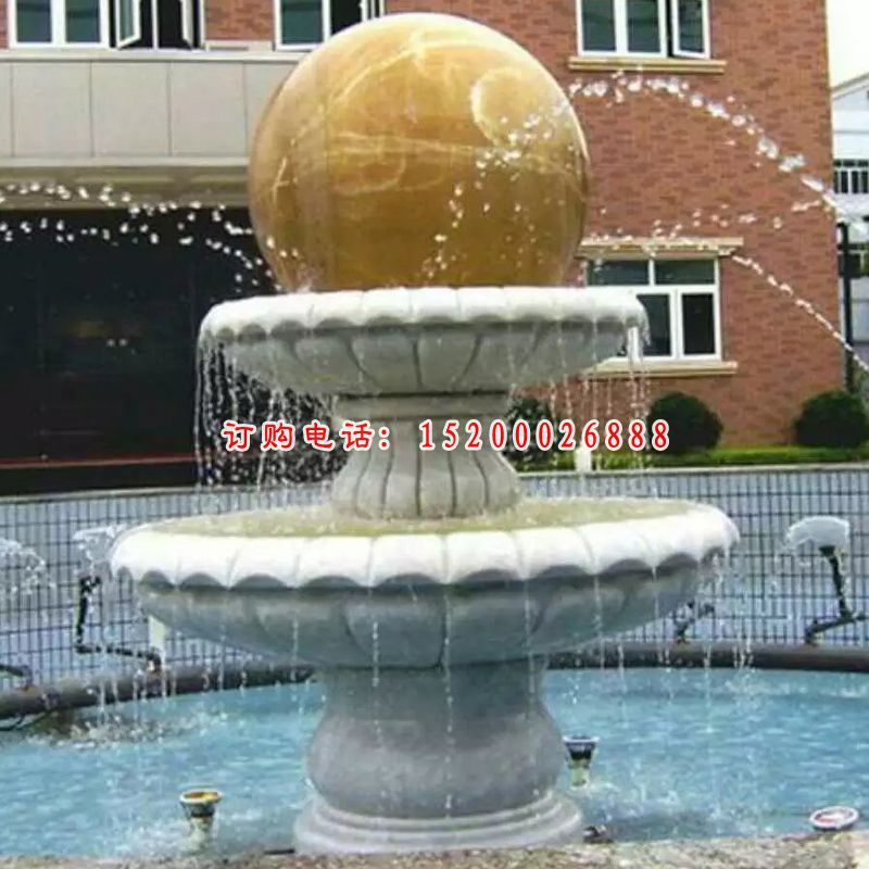 风水球石雕，风水球喷泉(2)